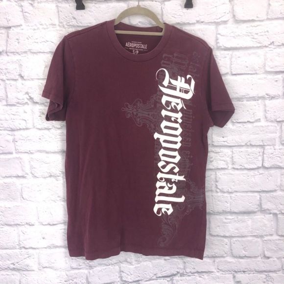 Aeropostale Other - Aeropostale graphic print t-shirt burgundy color sz small men